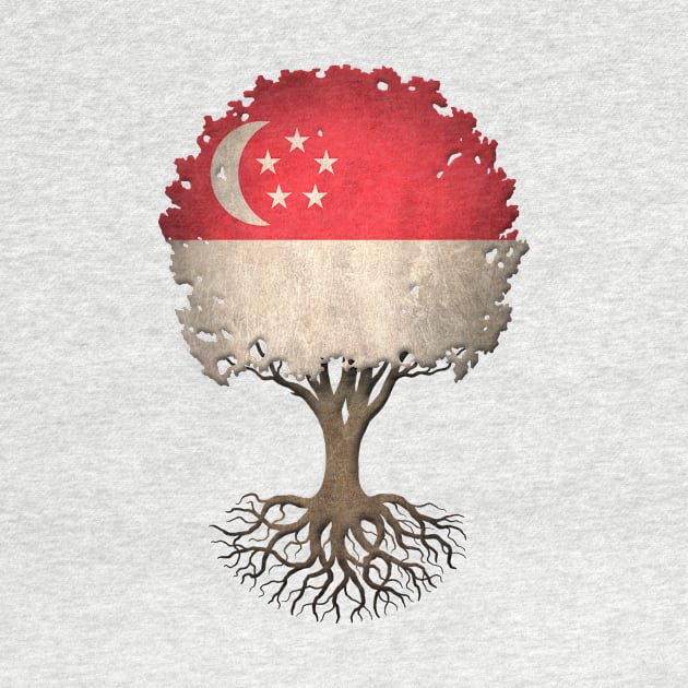 Tree of Life with Singapore Flag by jeffbartels